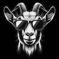 Cool Goat With Sunglasses Cooling Performance Crew T-Shirt