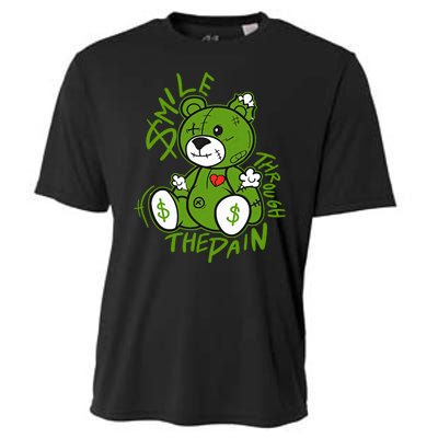 Chlorophyll Green White Color Match Cooling Performance Crew T-Shirt