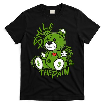 Chlorophyll Green White Color Match T-Shirt