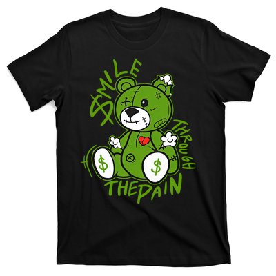 Chlorophyll Green White Color Match T-Shirt