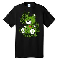 Chlorophyll Green White Color Match Tall T-Shirt