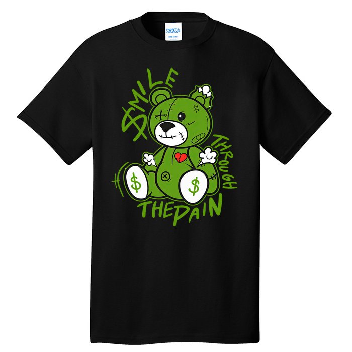 Chlorophyll Green White Color Match Tall T-Shirt