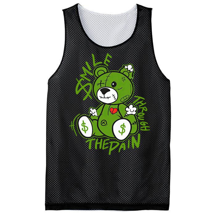 Chlorophyll Green White Color Match Mesh Reversible Basketball Jersey Tank