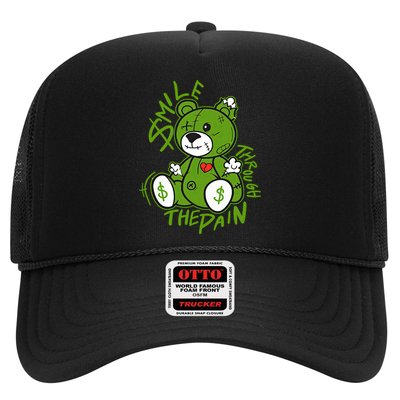 Chlorophyll Green White Color Match Trucker Hat