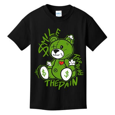Chlorophyll Green White Color Match Kids T-Shirt