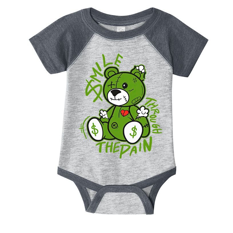 Chlorophyll Green White Color Match Infant Baby Jersey Bodysuit