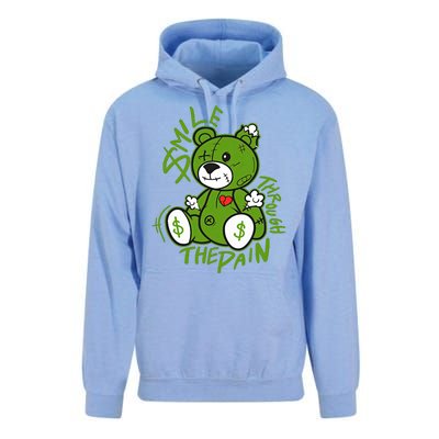 Chlorophyll Green White Color Match Unisex Surf Hoodie