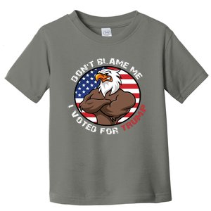 Cute Gift With Dont Blame Me I Voted For Trump Toddler T-Shirt