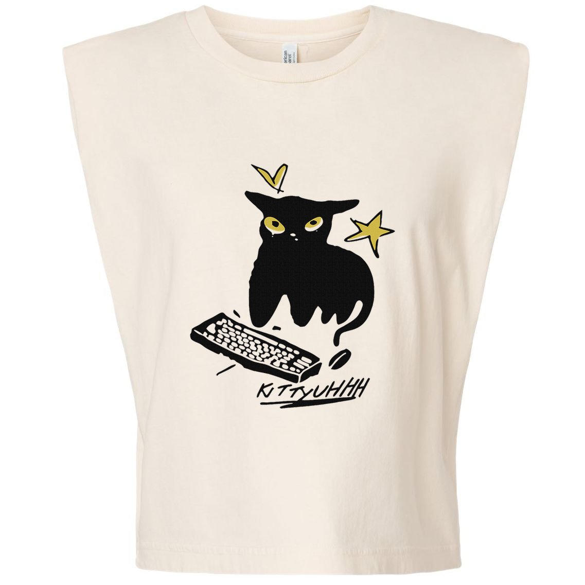 Caseoh Games Wearing Kittyuhhh Garment-Dyed Women's Muscle Tee