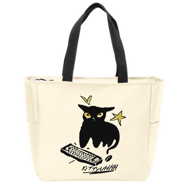 Caseoh Games Wearing Kittyuhhh Zip Tote Bag