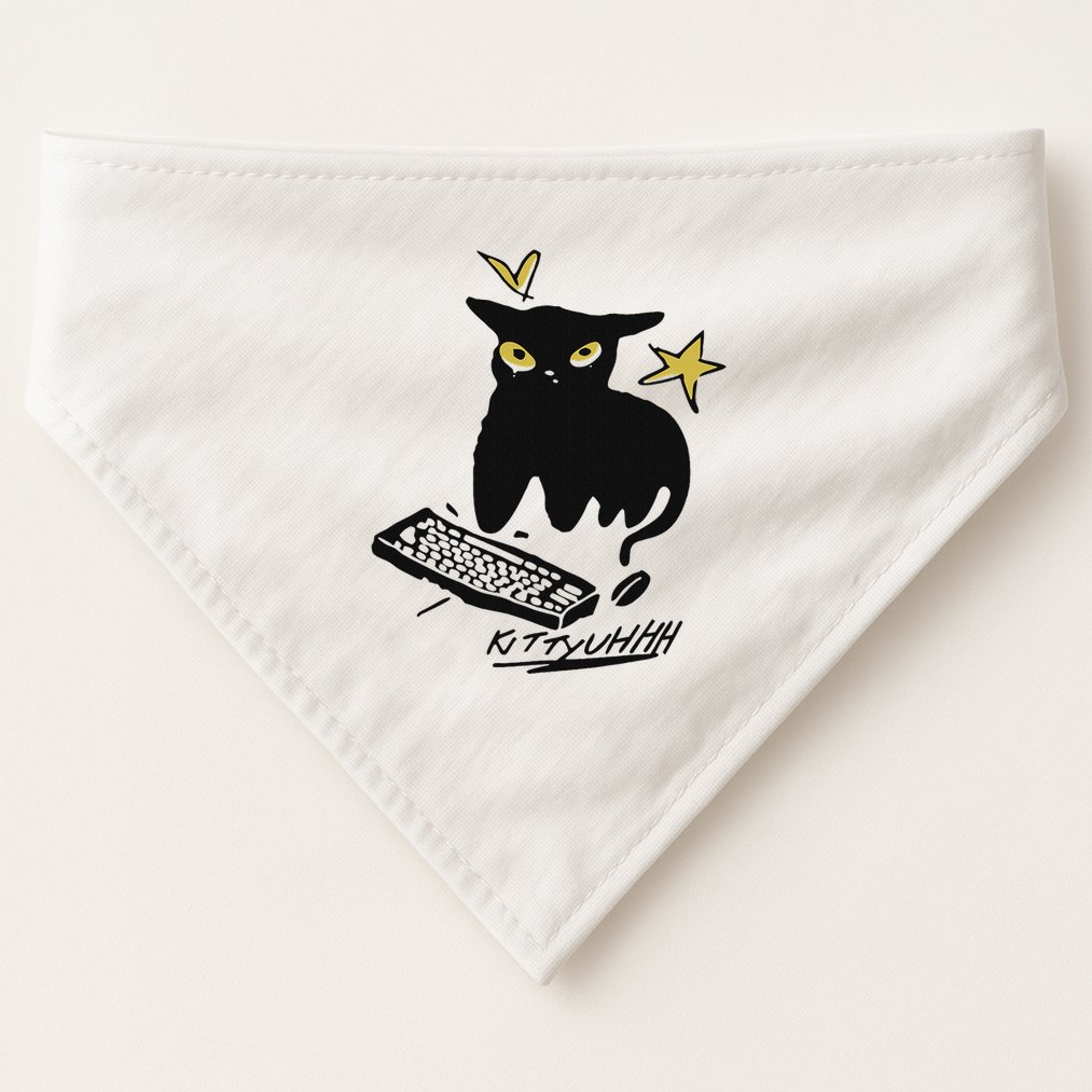 Caseoh Games Wearing Kittyuhhh USA-Made Doggie Bandana