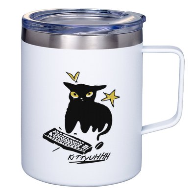 Caseoh Games Wearing Kittyuhhh 12oz Stainless Steel Coffee Mug