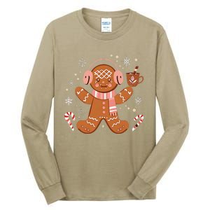 Cute Gingerbread Winter Fun Novelty Tall Long Sleeve T-Shirt