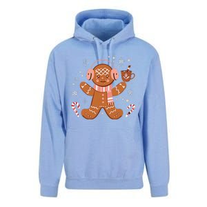 Cute Gingerbread Winter Fun Novelty Unisex Surf Hoodie