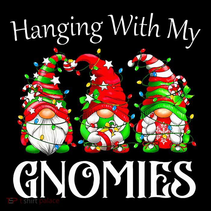 Christmas Gnome With My Gnomies Family Pajamas T-Shirt