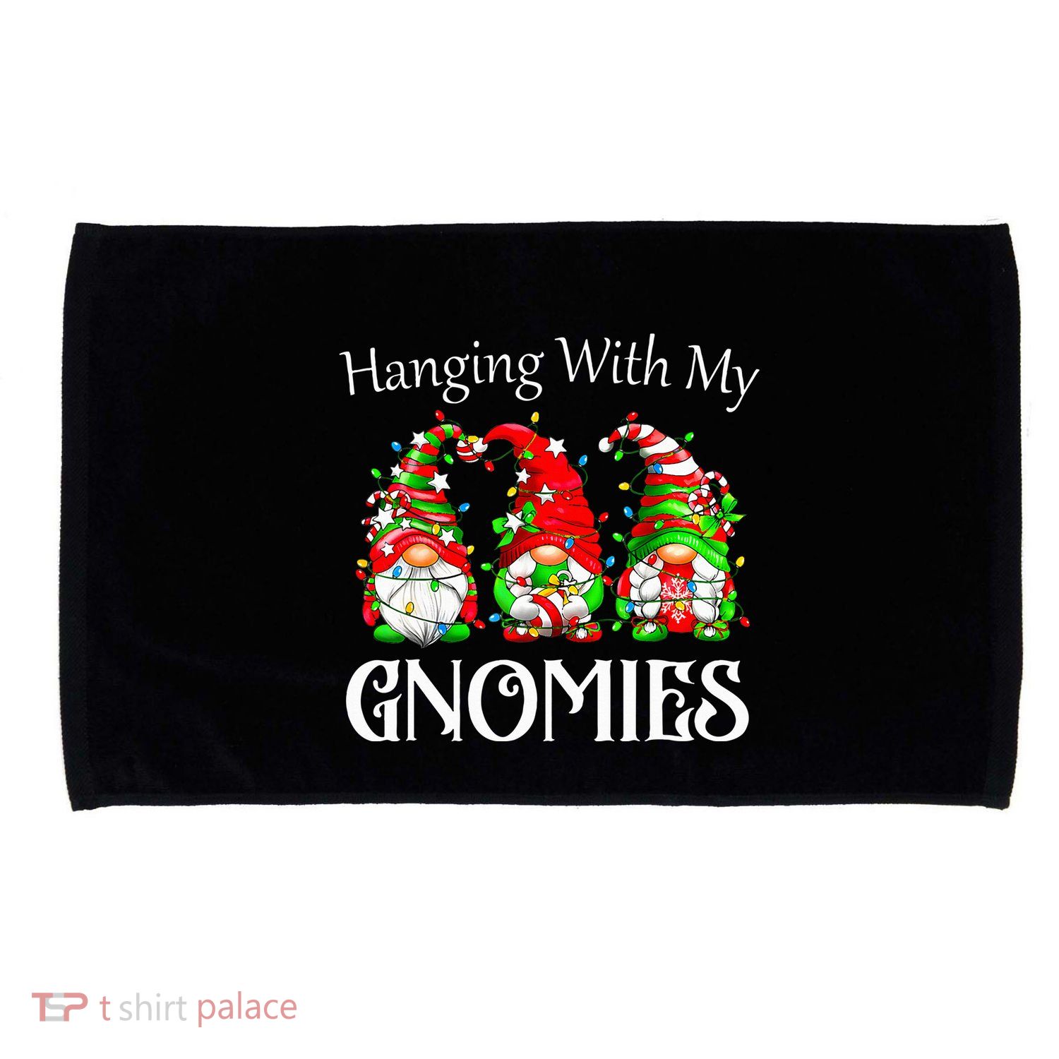 Christmas Gnome With My Gnomies Family Pajamas Microfiber Hand Towel