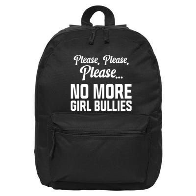 Connor Griffin Wearing P.L.E.A.S.E P.L.E.A.S.E P.L.E.A.S.E No More Girl Bullies 16 in Basic Backpack