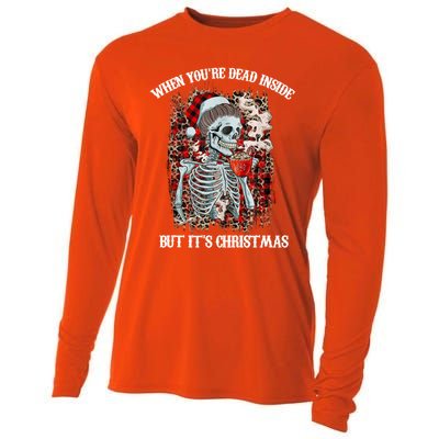 Christmas Gift When YouRe Dead Inside But ItS Christmas Meaningful Gift Cooling Performance Long Sleeve Crew