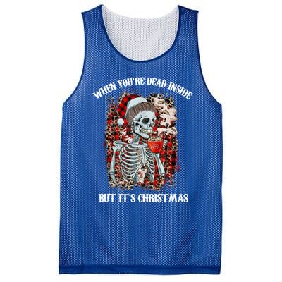 Christmas Gift When YouRe Dead Inside But ItS Christmas Meaningful Gift Mesh Reversible Basketball Jersey Tank