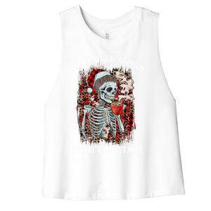 Christmas Gift When YouRe Dead Inside But ItS Christmas Meaningful Gift Women's Racerback Cropped Tank