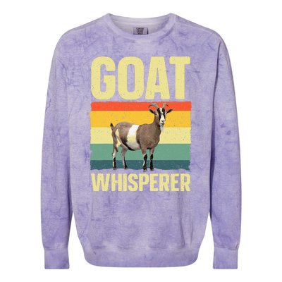 Cool Goat Whisperer Colorblast Crewneck Sweatshirt