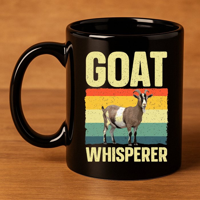 Cool Goat Whisperer 11oz C Handle Ceramic Mug