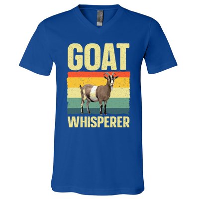 Cool Goat Whisperer V-Neck T-Shirt