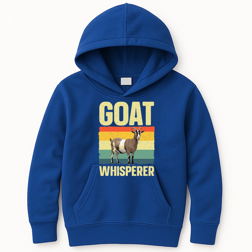 Cool Goat Whisperer Kids Hoodie