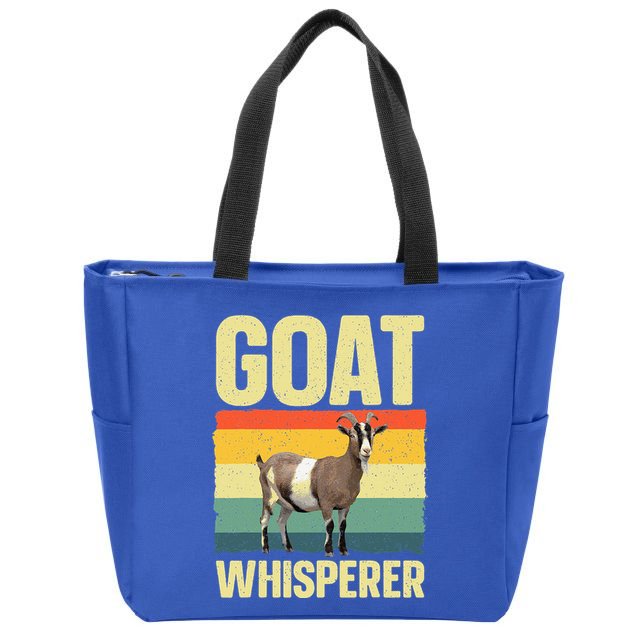 Cool Goat Whisperer Zip Tote Bag