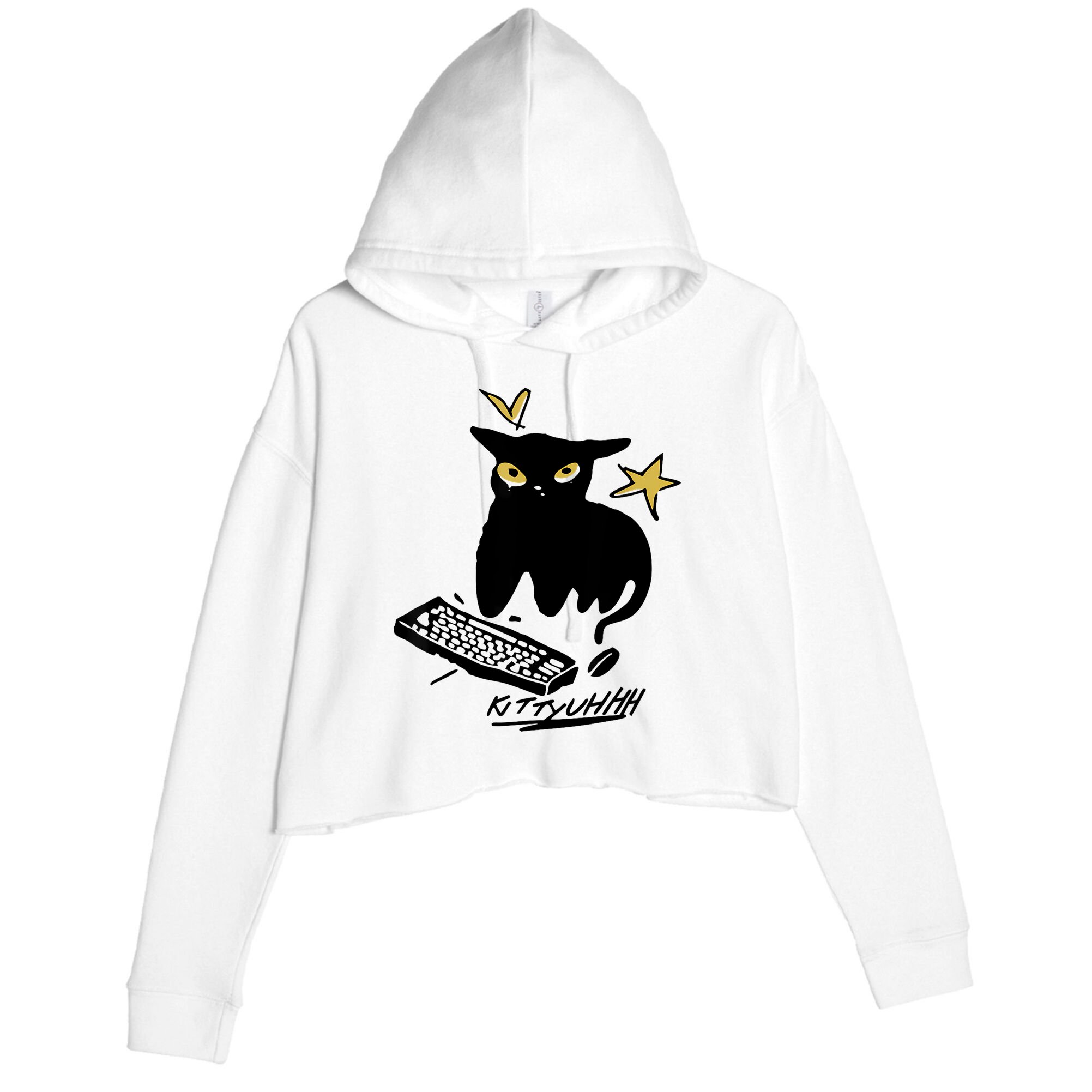 Caseoh Games Wearing Kittyuhhh Crop Fleece Hoodie