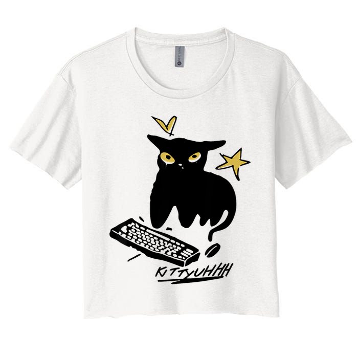 Caseoh Games Wearing Kittyuhhh Women's Crop Top Tee