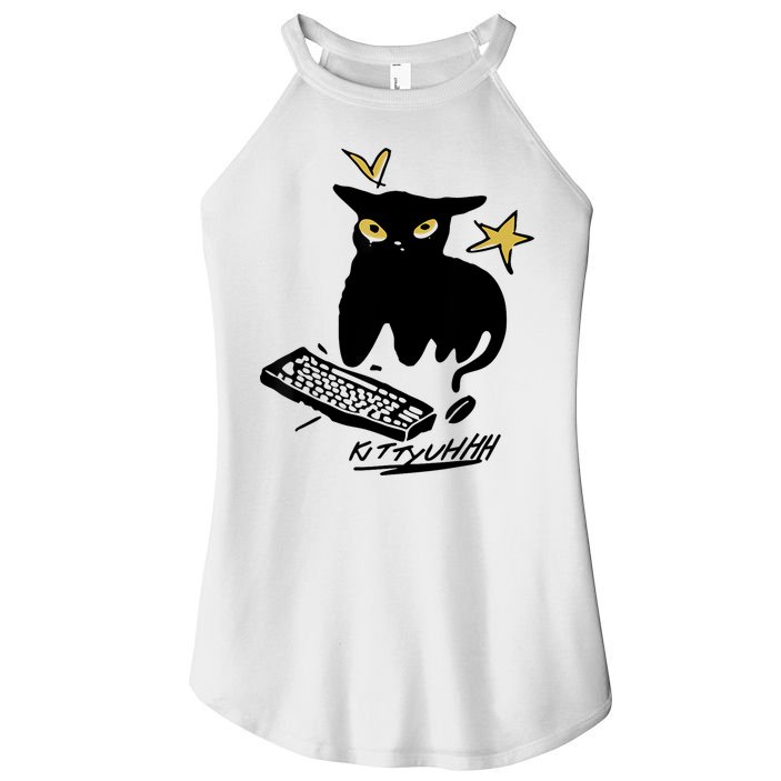 Caseoh Games Wearing Kittyuhhh Women's Perfect Tri Rocker Tank