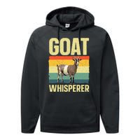 Cool Goat Whisperer Design Performance Fleece Hoodie