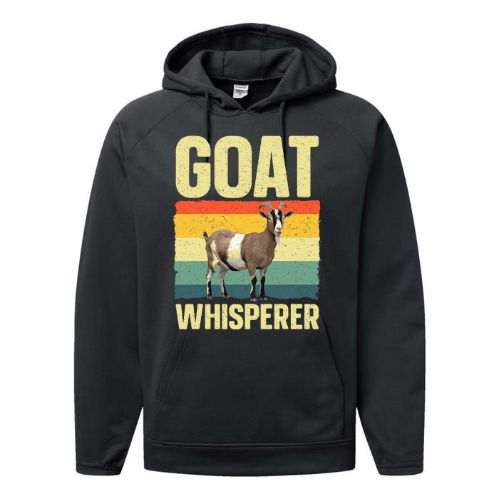 Cool Goat Whisperer Design Performance Fleece Hoodie