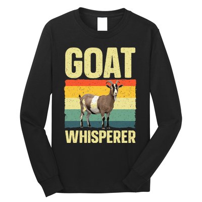 Cool Goat Whisperer Design Long Sleeve Shirt