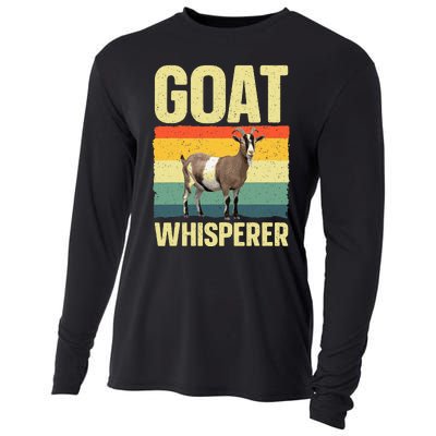 Cool Goat Whisperer Design Cooling Performance Long Sleeve Crew