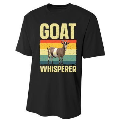 Cool Goat Whisperer Design Performance Sprint T-Shirt