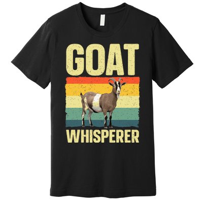 Cool Goat Whisperer Design Premium T-Shirt