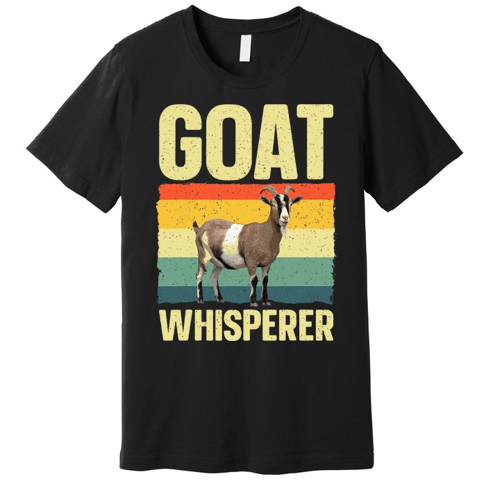 Cool Goat Whisperer Design Premium T-Shirt