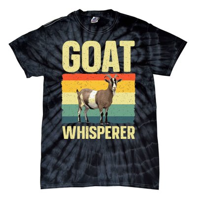 Cool Goat Whisperer Design Tie-Dye T-Shirt