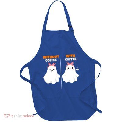 Cute Ghost Without Coffee With Coffee Halloween Cute Gift Apron