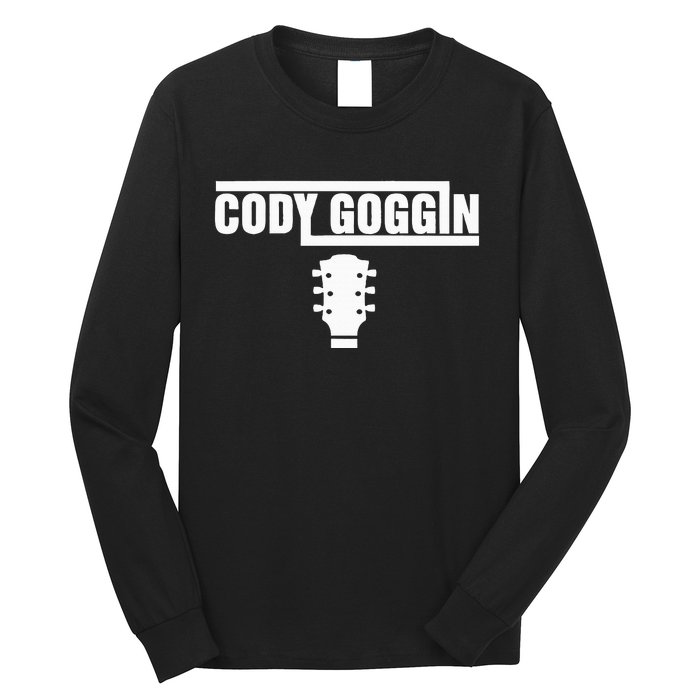 Cody Goggin White Guitar Long Sleeve Shirt