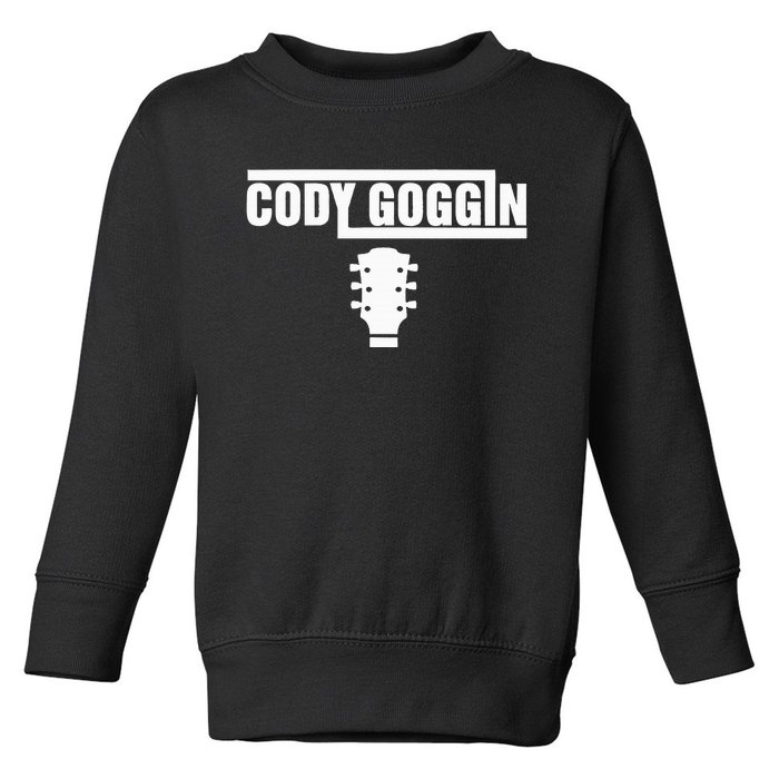 Cody Goggin White Guitar Toddler Sweatshirt