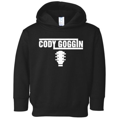 Cody Goggin White Guitar Toddler Hoodie