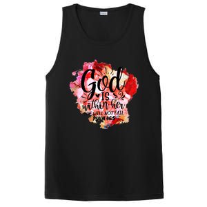 Christian God's Within Her She Will Not Fail Bible Religious Funny Gift PosiCharge Competitor Tank