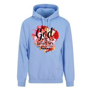 Christian God's Within Her She Will Not Fail Bible Religious Funny Gift Unisex Surf Hoodie