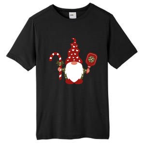 Christmas Gnome With Candy Cane And Pickleball Funny Gift Tall Fusion ChromaSoft Performance T-Shirt