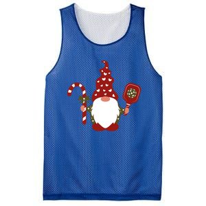 Christmas Gnome With Candy Cane And Pickleball Funny Gift Mesh Reversible Basketball Jersey Tank