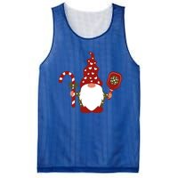 Christmas Gnome With Candy Cane And Pickleball Funny Gift Mesh Reversible Basketball Jersey Tank