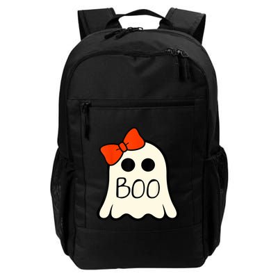 Cute Ghost With Bow Boo Halloween For Girls Backpack
